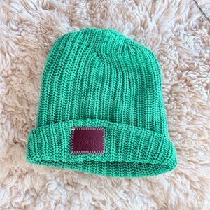 Love your melon knitted green beanie